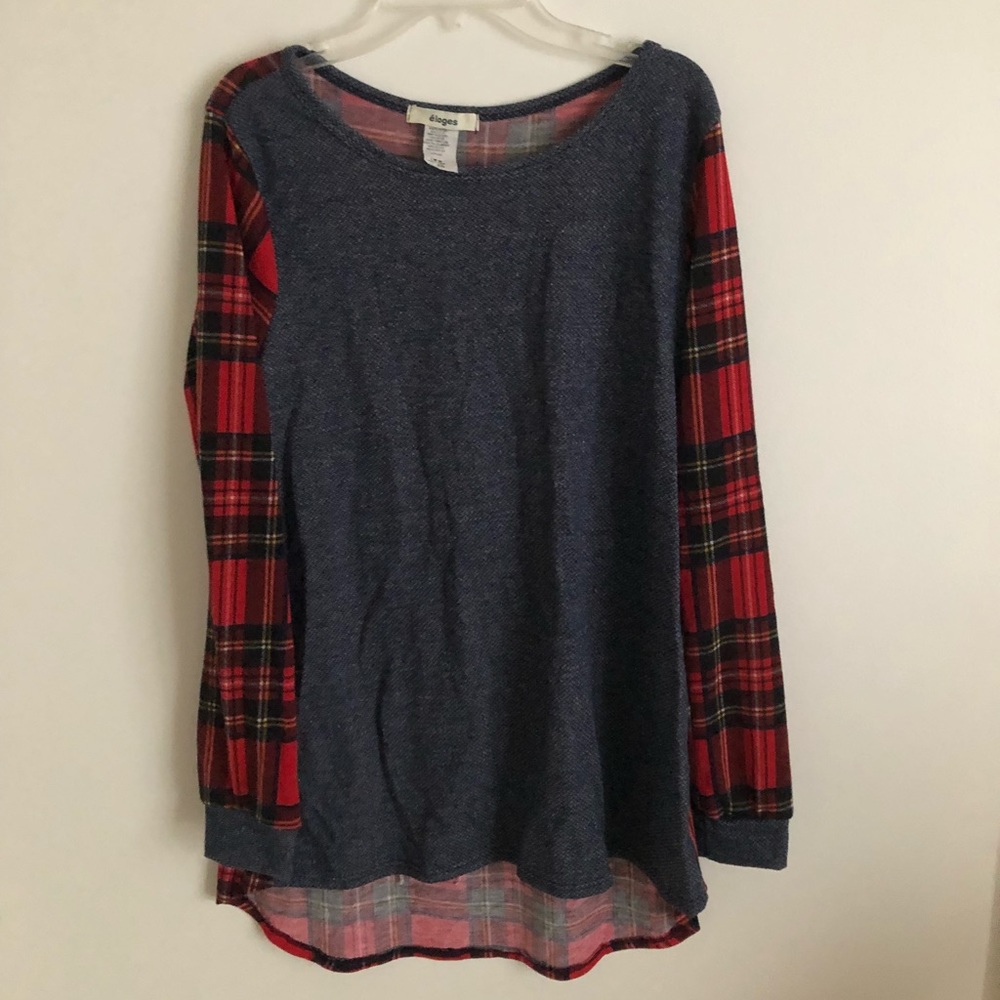 Eloges gray and flannel shirt M